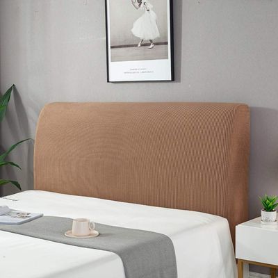 OOFAYWFD Stretch Headboard Cover, Black, 140/160/180/200 cm
