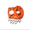 GPM Losi 1/10 Lasernut U4 Tenacity LOS03028 Aluminum Motor Mount Plate with Heat Sink Fins, 10-Piece Set, Orange view 1