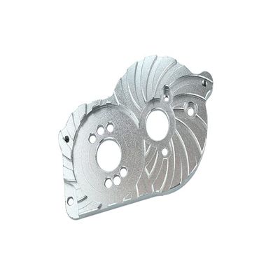 G.P.M. Aluminum Motor Mount Plate with Heat Sink Fins for Losi 1/18 Mini-T 2.0 2WD, Silver