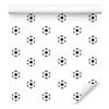 Muralo Non-Woven Wallpaper Roll, 10 m, Black-and-White Football Design, 1000 x 53 cm view 1