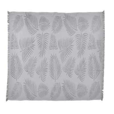 DONE Capri Palm Leaves Hammam Towel 90 x 160 cm, Silver