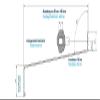 Silver EV1 Aluminum Window Sill, 150 mm Projection (Plaster End, 1400 mm) view 2