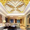 HGFHGD 3D Golden Hall Luxury Relief Ceiling Wallpaper view 2
