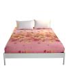 Oduo Microfiber Fitted Sheet for Box Spring Beds, Pink Peonies, 180 x 200 x 25 cm view 1