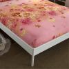 Oduo Microfiber Fitted Sheet for Box Spring Beds, Pink Peonies, 180 x 200 x 25 cm view 3