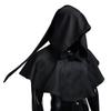 COSDREAMER Medieval Hooded Cowl Cross Necklace Halloween Cloak for Demon, Witch, and Wizard Cosplay, Black, One Size view 2