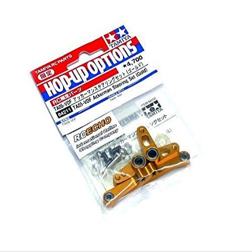RCECHO Tamiya 84211 Hop-Up Options TA05-VDF Ackerman Steering Set (Gold)