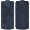 Suncase Genuine Leather Slim Case for Doogee N40 Pro, Pebble Blue view 2