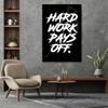 Hustling Sharks Wall Art – HARD WORK PAYS OFF, Canvas, 30 × 45 cm view 2