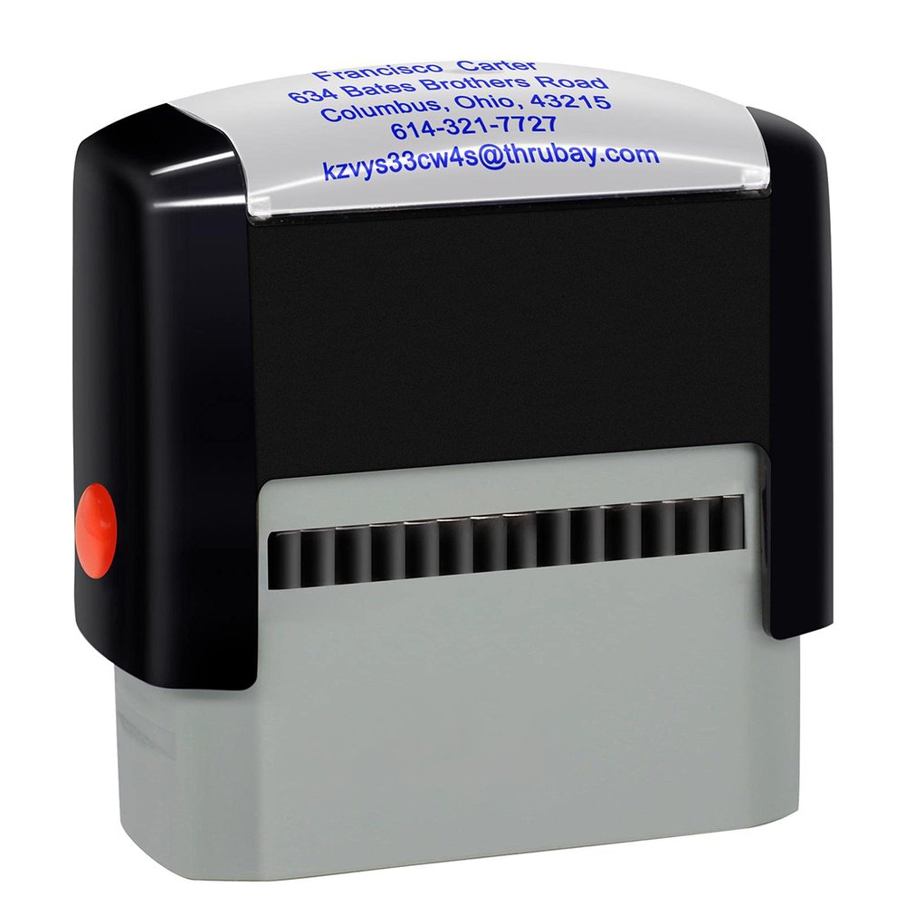Personalized Self-Inking Stamp, 70 x 25 mm, Up to 5 Lines