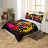 Gamer Duvet Cover Set 155 x 220 cm, Black Gamepad Design, 2-Piece, Zipper view 3