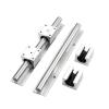 TANGJIANCHENG-B, 2-Piece 20 mm SBR20 Supported Linear Rail Guide with 4 SBR20UU Bearing Blocks, 200 mm view 1