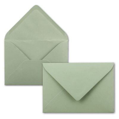 500 Mini Envelopes, Eucalyptus Green, 2.05 x 2.99 in