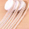 JUJING 1 m x 25 mm Natural Jute Burlap Lace Ribbon with White Trim view 2