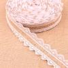 JUJING 1 m x 25 mm Natural Jute Burlap Lace Ribbon with White Trim view 4