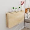 TRGCJGH Wall-Mounted Folding Desk, Solid Wood, 75 x 50 cm view 2