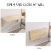 TRGCJGH Wall-Mounted Folding Desk, Solid Wood, 75 x 50 cm view 3
