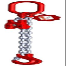Grade 8 Single-Leg Lifting Chain, 1.0 m, 10 mm, Galvanized, with Shortener