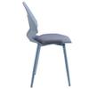 TRISENS Set of 2/4 Design Dining Chairs, Gray/Gray, 4-Piece Set view 4