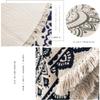 Geling Bohemian Round Cotton Rug with Tassels, Washable, 120 cm/47.2 in view 3