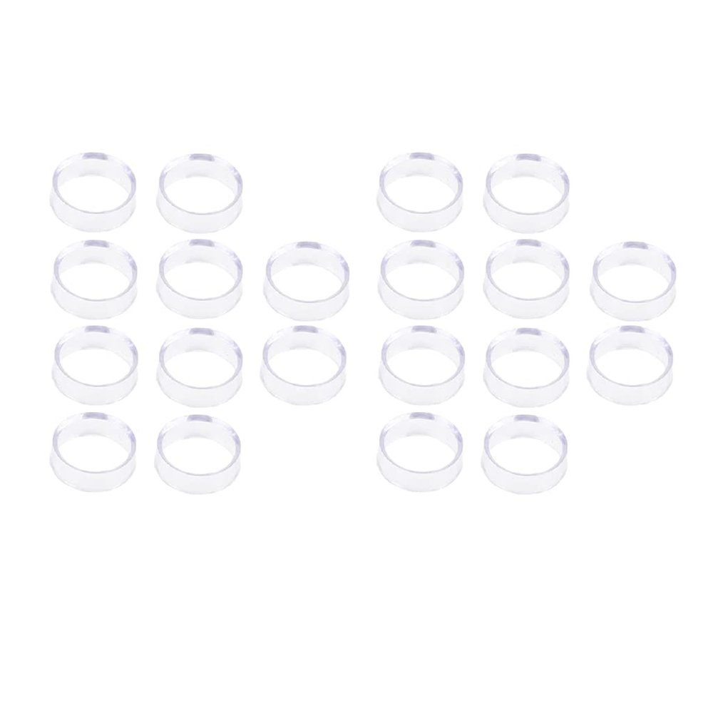 Perfeclan 20-Pack Clear Acrylic Ball Display Stands, Medium 3.2 mm