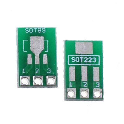 Reland Sun 10-Piece SMD-to-DIP Adapter PCB Prototype Board Kit, SOP8–SOP28, 0402/0603/0805, SOT89/SOT223, TQFP100, QFN32, QFN44/48