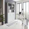 moebel-dich-auf e-TABOR 11 Home Office Set, Height-Adjustable Desk 69–119 cm, Lockable Cabinets, White/Lichtgrau view 1