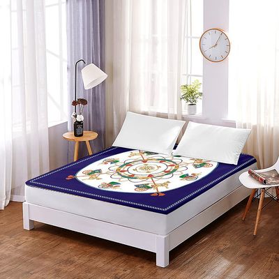 Treer Soft Polyester Fitted Sheet, Ultra-Deep Pocket, 150 x 200 x 30 cm, Car