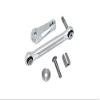 GPM Aluminum Tie Rod and 25T Servo Horn Set for Losi 1:10 Lasernut U4 and Tenacity DB Pro, 5-Piece, Silver view 1