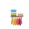 DONE Joy Cushion Cover 45 x 45 cm, Piping, Soft Velour Fabric, Cozy, Wrinkle-Resistant, Abrasion-Resistant, Zipper view 2