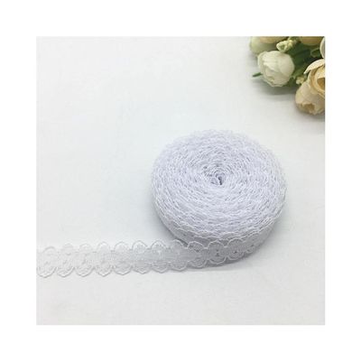 10 Yards Embroidered Mesh Lace Trim, 15 mm, Style 01