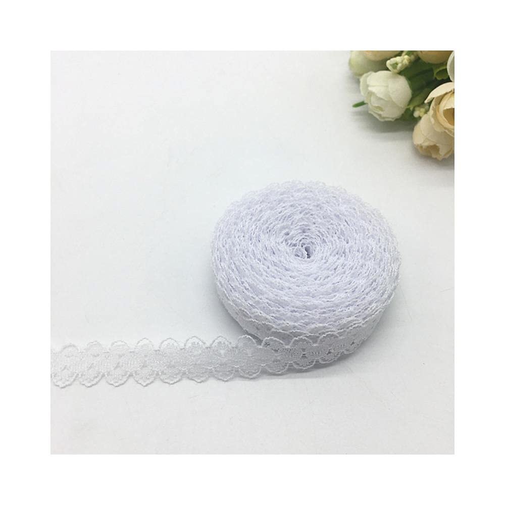 10 Yards Embroidered Mesh Lace Trim, 15 mm, Style 01