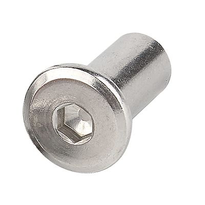 Runxingfu Stainless Steel Barrel Nuts, M6/M8 Internal Thread, Cylindrical Nuts