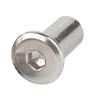 Runxingfu Stainless Steel Barrel Nuts, M6/M8 Internal Thread, Cylindrical Nuts view 1