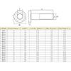 Runxingfu Stainless Steel Barrel Nuts, M6/M8 Internal Thread, Cylindrical Nuts view 2