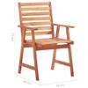 vidaXL 6-Piece Garden Dining Chair Set with Cushions Solid Acacia Wood view 2