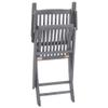 vidaXL Folding Dining Chairs, 8 pcs., with Cushions, Solid Acacia Wood view 4