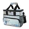 HMZXZ Large 15L Snowman Christmas Cooler Lunch Tote Bag view 1