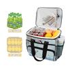 HMZXZ Large 15L Snowman Christmas Cooler Lunch Tote Bag view 3