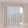 A-TEXTILE-24 Lisbon Custom-Made Curtain, Silver, 245 H x 350 W cm view 1