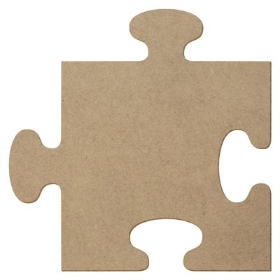 Square MDF Puzzle Piece, 5–50 cm, Pack of 25, Width: 11 cm