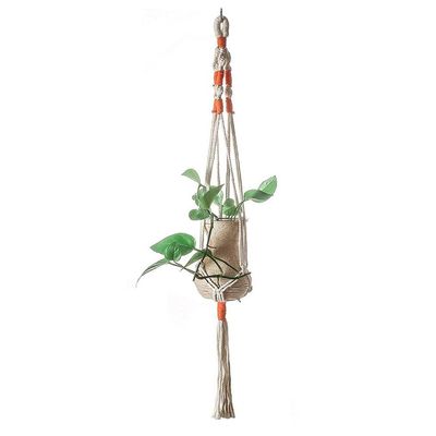PAKEY Macramé Plant Hanger with Hooks