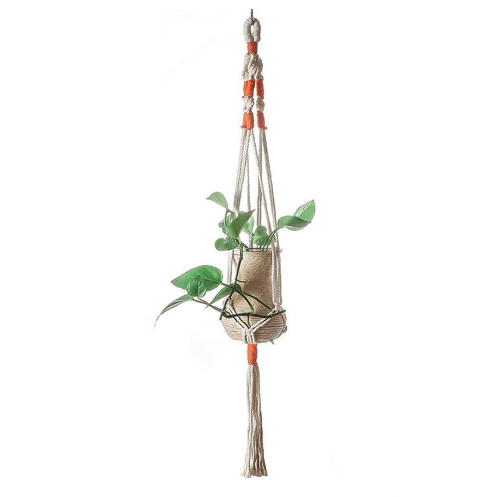 PAKEY Macramé Plant Hanger with Hooks