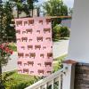 Hereford Cattle Pink Garden Flag, Polyester, 30 x 45 cm view 3