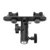 Niiyen Dual Hot Shoe Flash Bracket with Umbrella Holder view 1