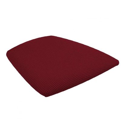 PAKEY Wine Red Stretch Dining Chair Seat Cover