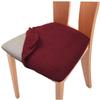PAKEY Wine Red Stretch Dining Chair Seat Cover view 3
