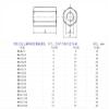 304 Stainless Steel Extension Hex Nut, Screw Coupling Nut, M5/M6/M8/M10/M12, M8 × 13 × 30, 1 pc view 3