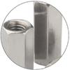 304 Stainless Steel Extension Hex Nut, Screw Coupling Nut, M5/M6/M8/M10/M12, M8 × 13 × 30, 1 pc view 4