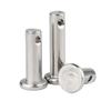 304 Stainless Steel Pin, M3 M4 M5 M6 M8 M10, Flat Head with Hole-Circle Pin, GB882 Locating Pin, M4 × 20 [10 pcs] view 1